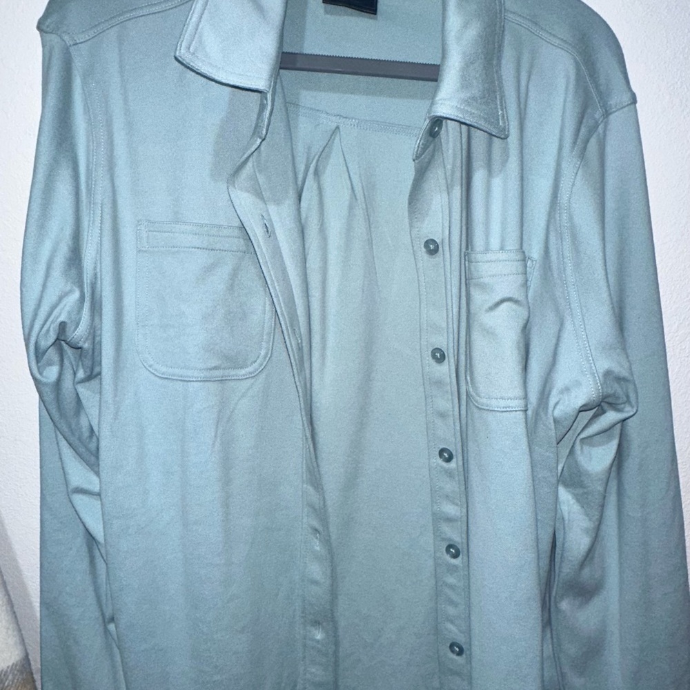 32 Degrees Men's Soft Blue Shirt Jacket